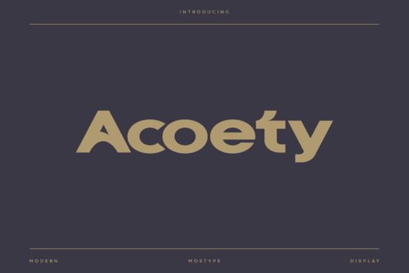 Acoety: The Modern Display Sans for Sharp, Clean Design