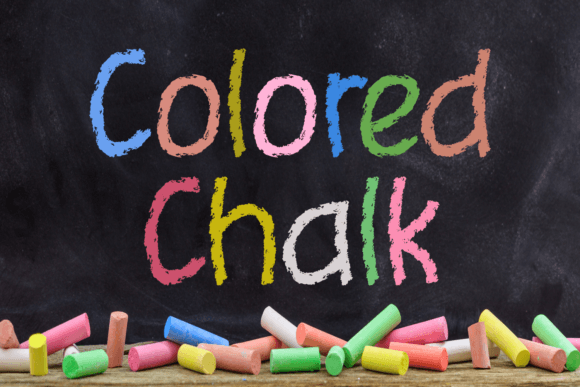 Colored Chalk: The Handwritten Font for Authentic Design
