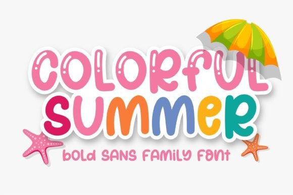 Colorful Summer: A Font That Captures Sunshine and Style