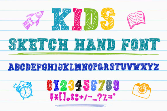 Exploring Kids Sketch Hand: A Creative Font for Playful Projects