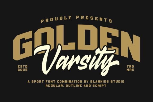 Golden Varsity: The Sporty Font for Your Brand