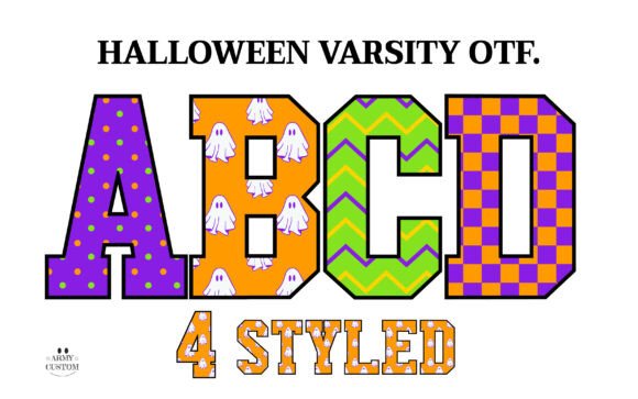 Halloweenvarsity Checkered: Your Go-To Font for Playful Branding