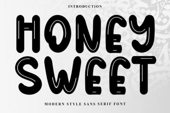 Honey Sweet: A Typeface for Festive and Whimsical Design