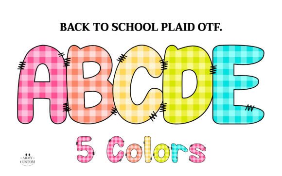 Infuse Your Projects with Cheerful Energy: The School Plaid Typeface