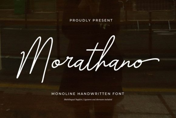 Morathano: The Handwritten Font for Modern Branding