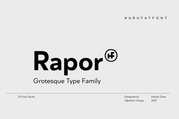 Rapor: The Modern Display Font That Commands Attention