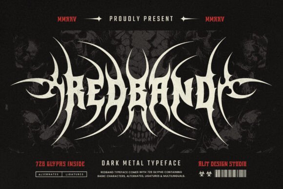 Red Band Typeface: A Visual Roar for Bold Design