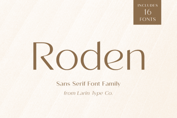 Roden: A Modern Typeface for Crisp, Professional Design