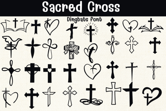 Sacred Cross: A Designer's Guide to Faith-Inspired Dingbats