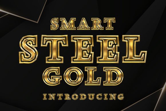 Smart Steel Gold: The Modern Display Typeface for Impactful Designs