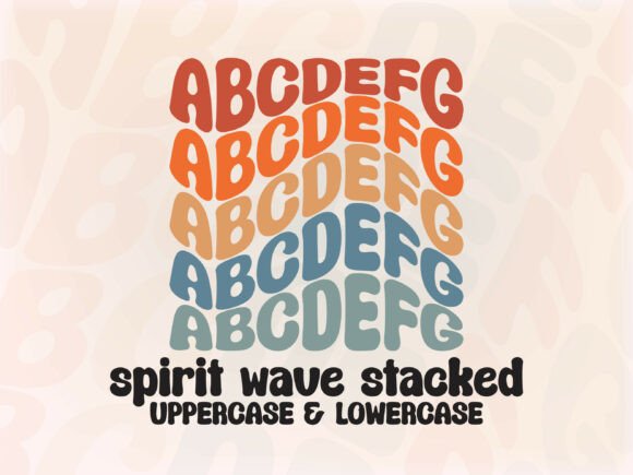 Spiritwavestacked: The Wavy Stacked Bubble Font for Bold Design