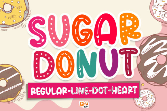 Sugar Donut: A Playful Display Font for Creative Projects