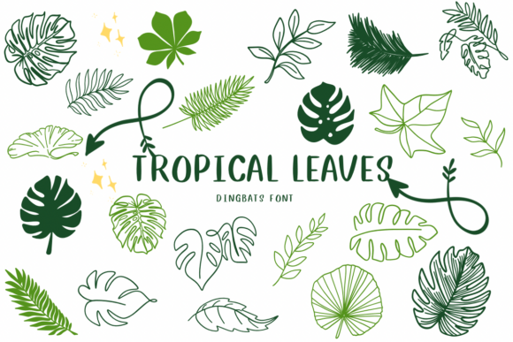 Tropical Leaves: A Natural Touch for Creative Projects