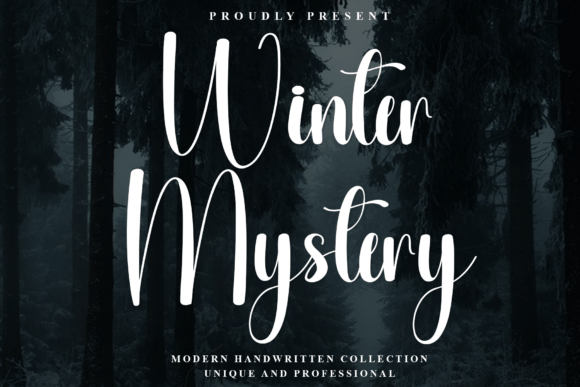 Winter Mystery: The Elegant Script for Modern Branding